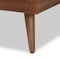 Baxton Studio Nura Mid-Century Modern Walnut Brown Finished Wood and Synthetic Rattan Full Size Platform Bed 190-9819-9801-ZORO - alternate 4